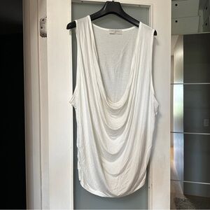 SALT MURPHY Elegant White Draped Top